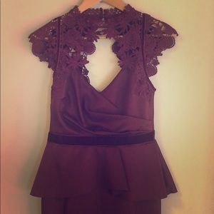 Formal burgundy dress bought in Dubai, UAE